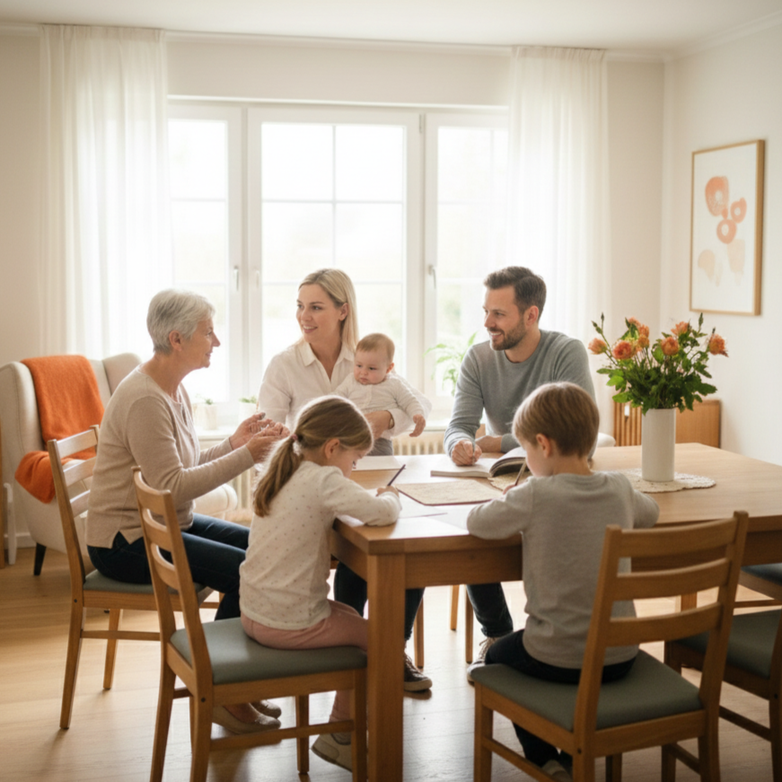 Gemeinschaft unterstützt Familien bei der Stärkung demokratischer Werte durch Coaching